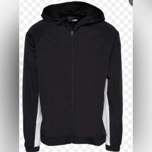 Foot Locker Classic 90’s Black and White Wind Breaker Jacket, Size 2XL